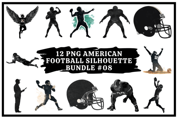 American Football Silhouette Bundle #08