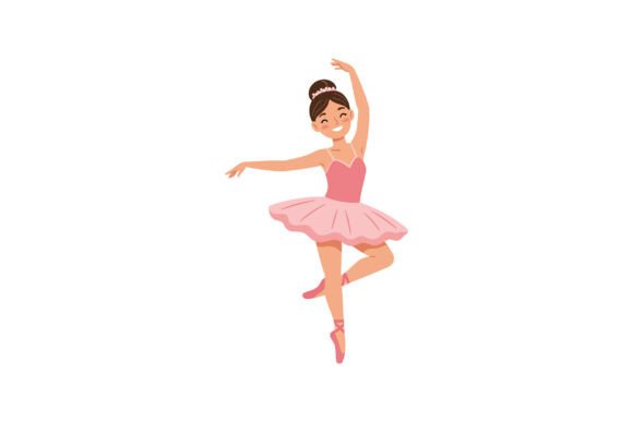 Ballerina in a Graceful Pose Wearing a P: A Dance of Elegance and Motion