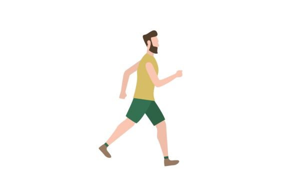 Bearded Man Being Speed Walking: A Font That Moves