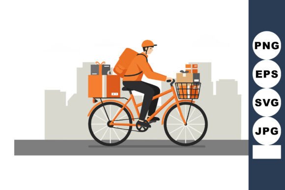 Bicycle Delivery Rider Transporting Pack: A Designer's Guide to Urban Motion