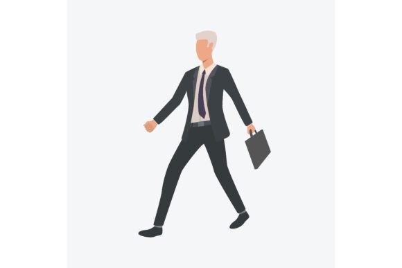 Businessman Walking with Briefcase. Entr: The Font of Momentum