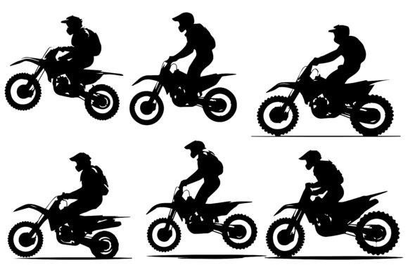 Dynamic Action: Why Motorcross Silhouettes Vector Captures Speed