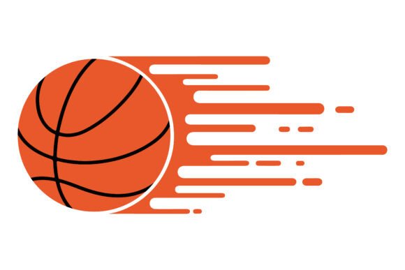 Dynamic Basketball Speed Graphic Vector: Capturing Motion