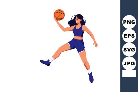 Dynamic Energy in Design: Using the Female Basketball Player Jumping