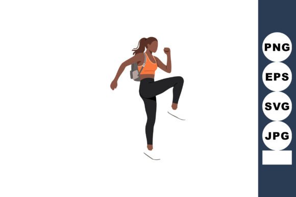 Dynamic Fitness Branding: The Woman in Orange Top and Black Leggings R