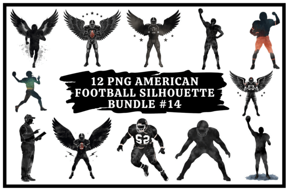Dynamic Football Silhouettes for Your Projects