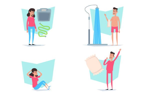 Health Activity Ensemble: Life in Motion Illustrations