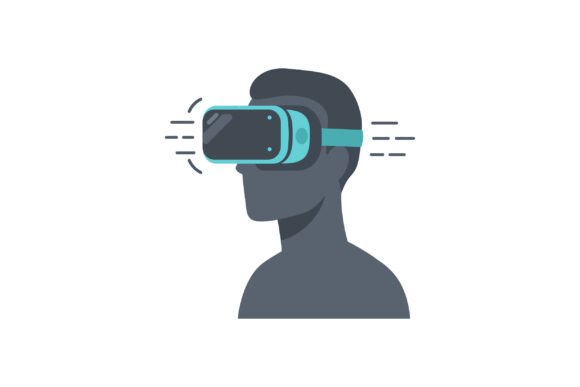 Male Silhouette Wearing Virtual Reality: Capturing the Digital Frontier