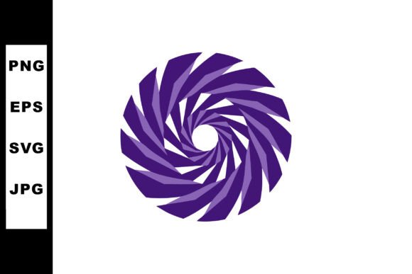 Unleashing Motion: The Abstract Purple Spiral Shape Geometric P
